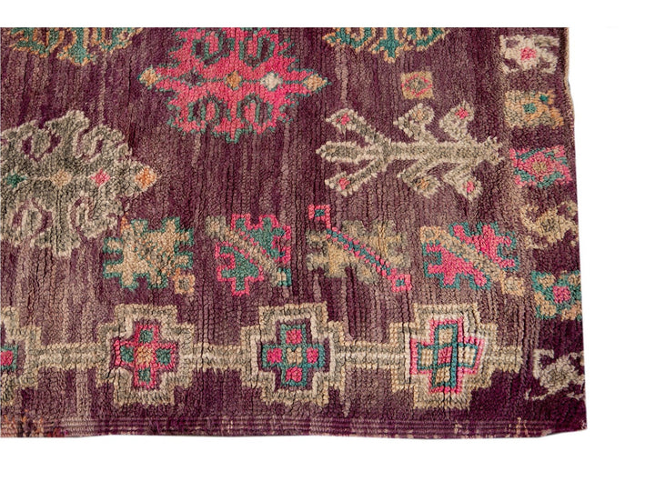 Vintage Red Moroccan Tribal Wool Rug, 6 x 10