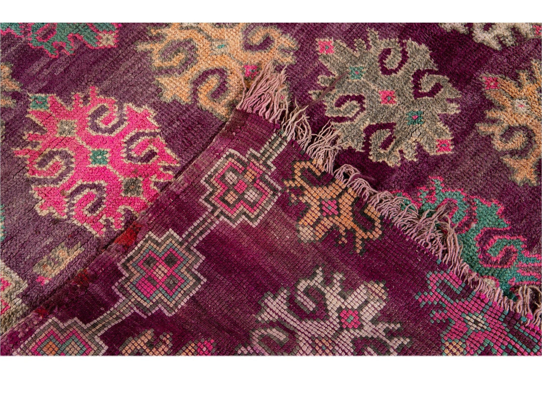 Vintage Red Moroccan Tribal Wool Rug, 6 x 10
