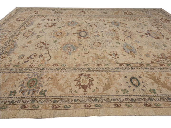 Modern Sultanabad Oversize Wool Rug 12 X 16