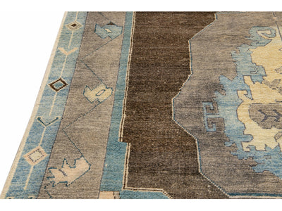 Modern Oushak Wool Rug 8 X 10