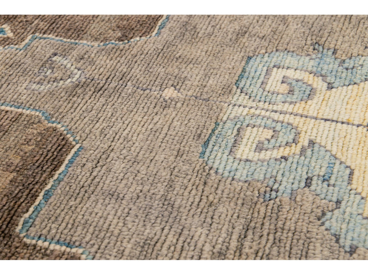Modern Oushak Wool Rug 8 X 10