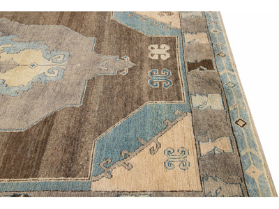 Modern Oushak Wool Rug 8 X 10