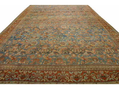 Antique Bidjar Wool Rug 12 X 19