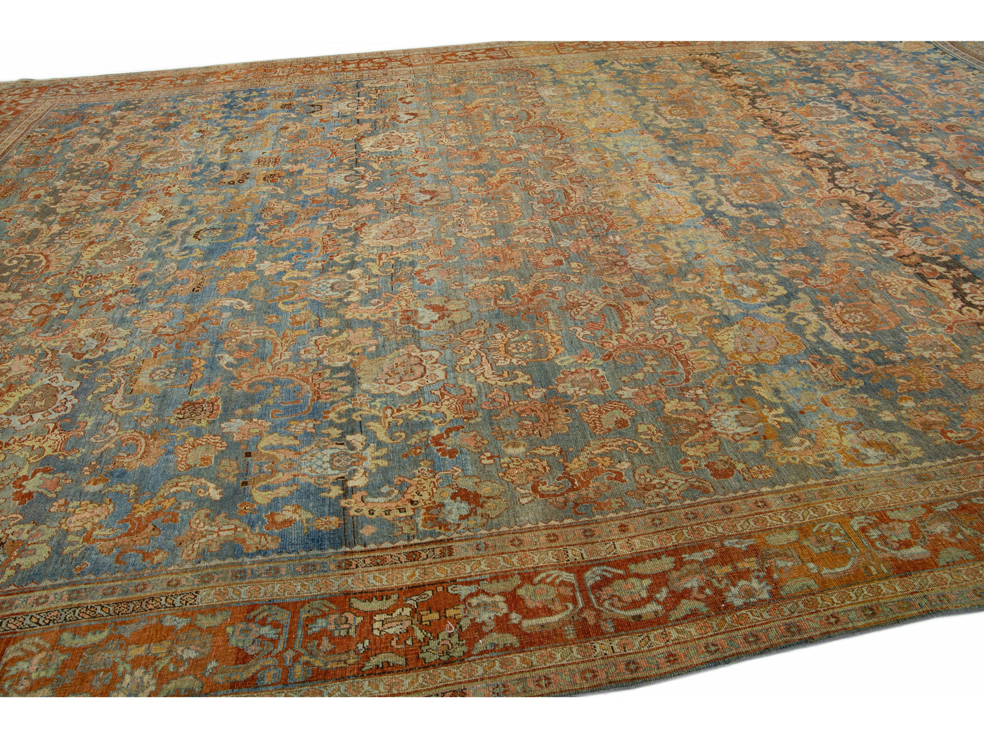 Antique Bidjar Wool Rug 12 X 19