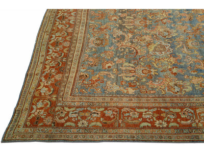 Antique Bidjar Wool Rug 12 X 19