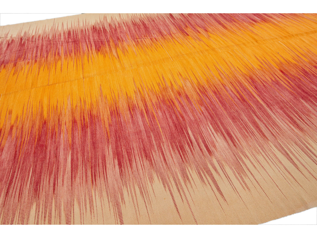 Modern Kilim Wool Rug 12 X 16