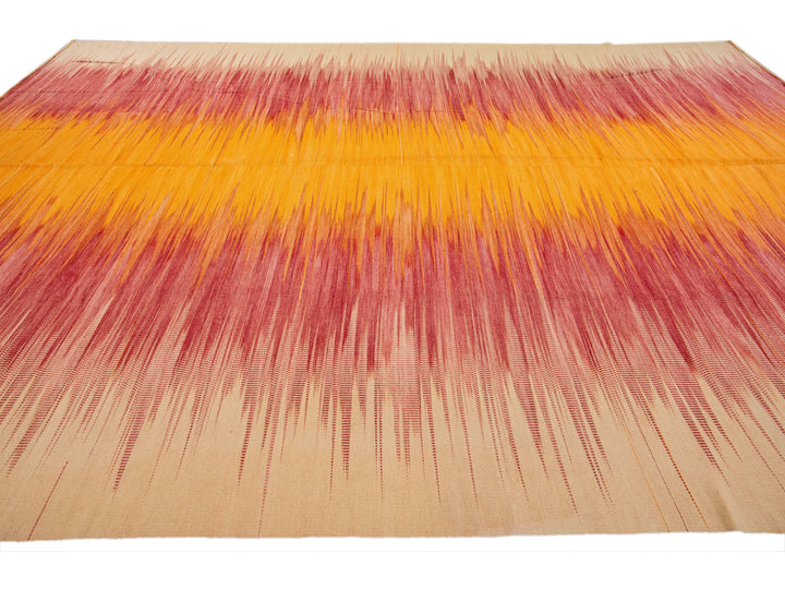 Modern Kilim Wool Rug 12 X 16