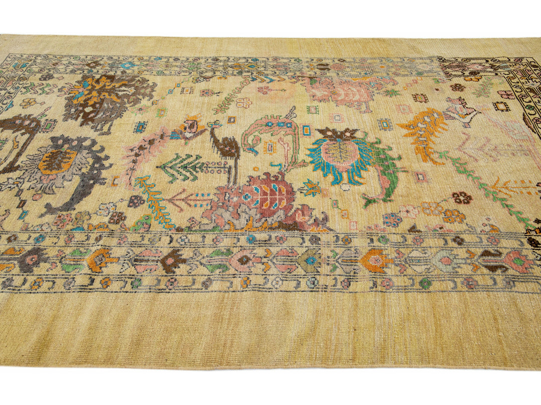 Transitional Revival Wool Rug 7 X 11