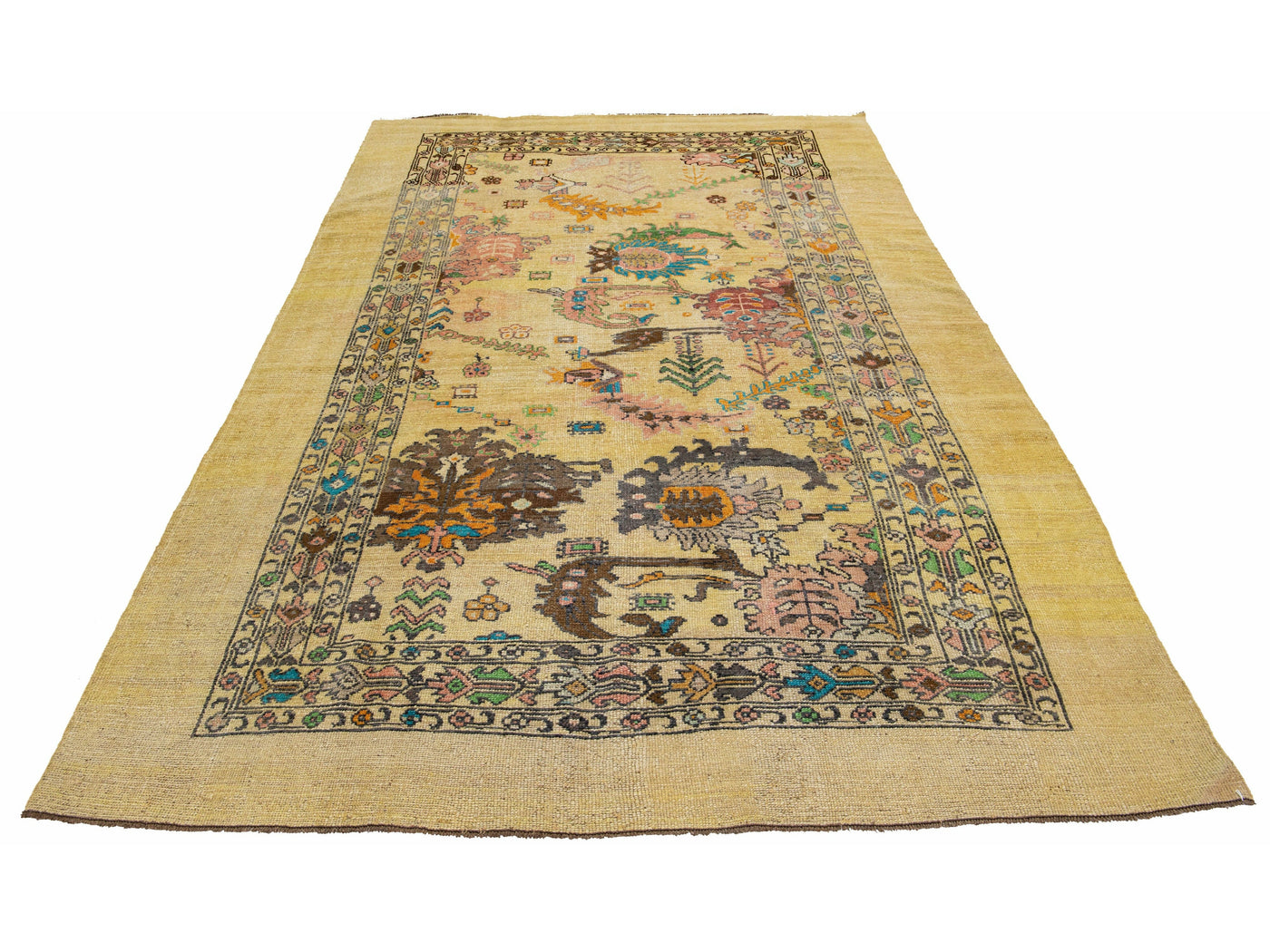 Transitional Revival Wool Rug 7 X 11
