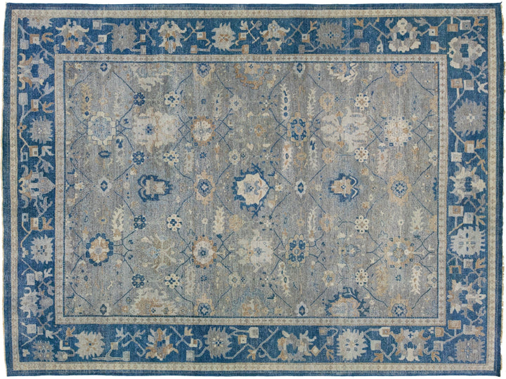 Modern Indian Mahal Wool Rug 12 X 15