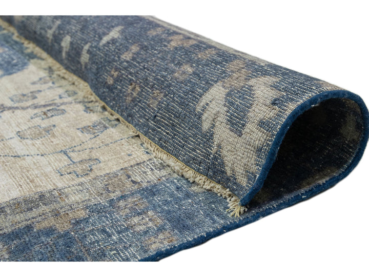 Modern Indian Artisan Wool Rug 15 X 19