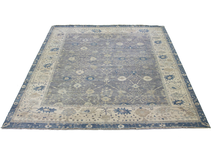 Modern Indian Artisan Wool Rug 15 X 19