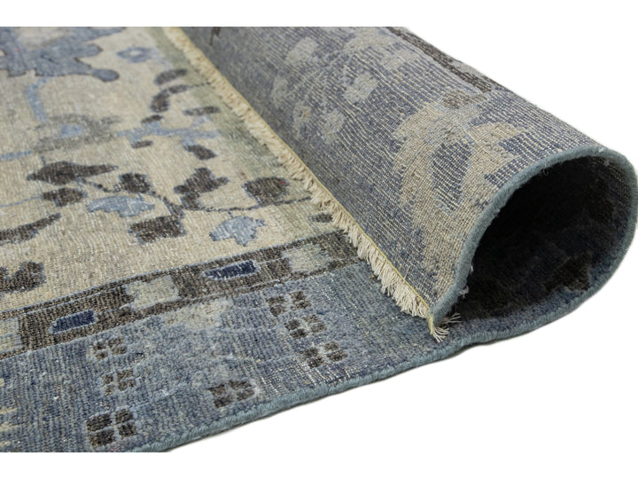 Modern Indian Artisan Wool Rug 15 X 19