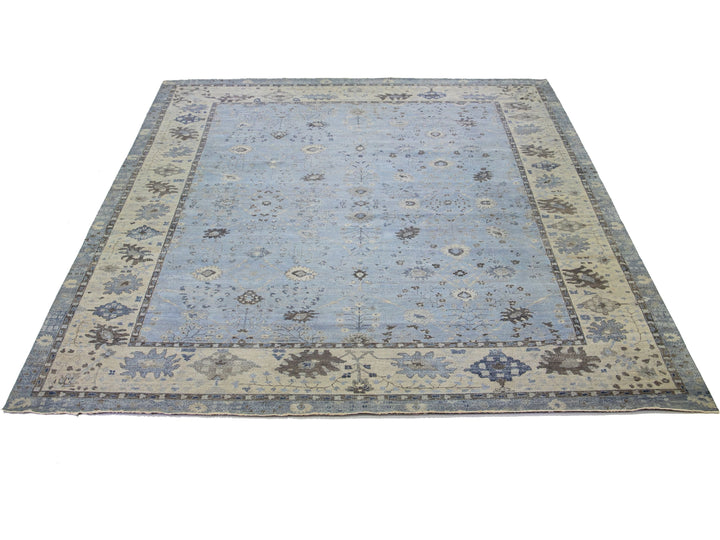 Modern Indian Artisan Wool Rug 15 X 19