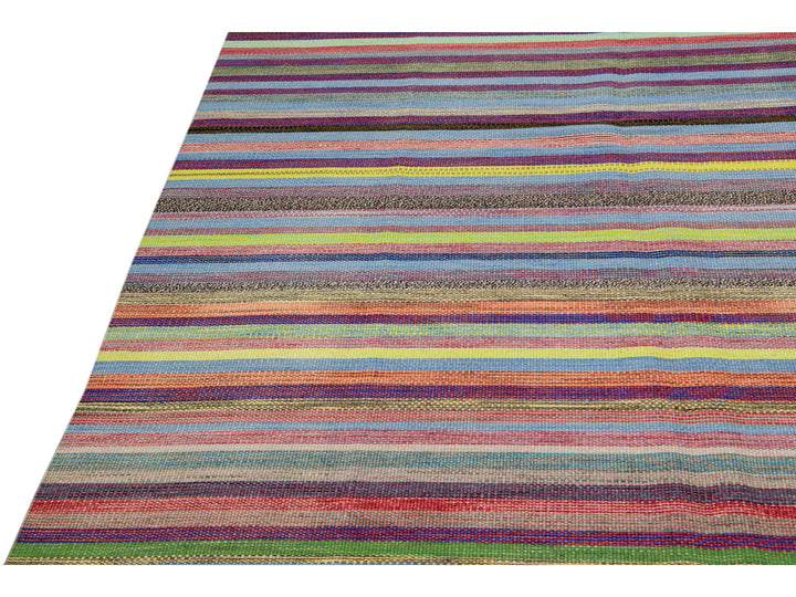 Modern Kilim Wool Rug 12 X 17
