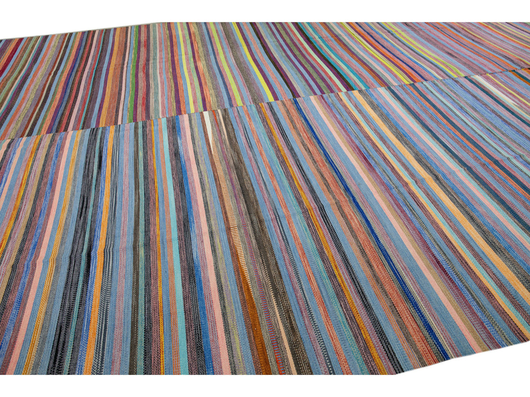 Modern Kilim Wool Rug 12 X 17