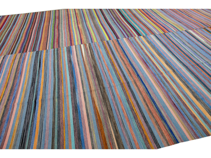 Modern Kilim Wool Rug 12 X 17