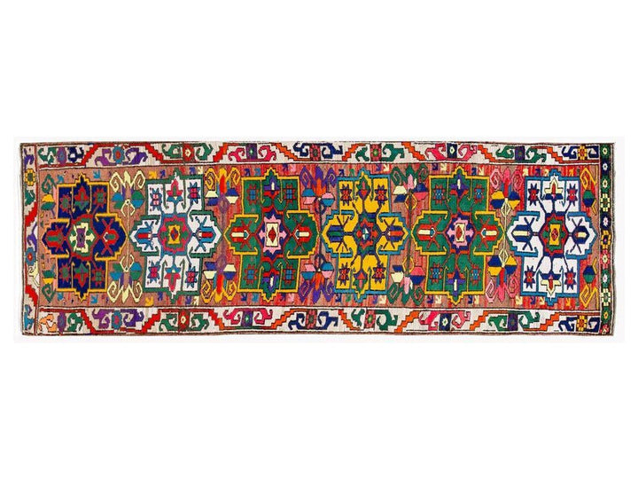 Mid-20th Century Vintage Turkish Wool Runner Rug 3 X 11