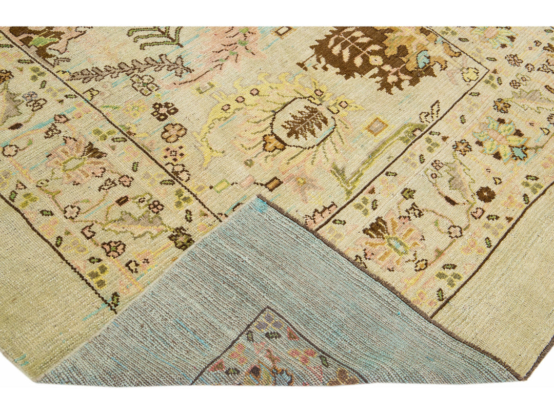 Transitional Revival Wool Rug 7 X 9