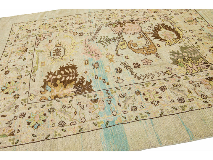 Transitional Revival Wool Rug 7 X 9