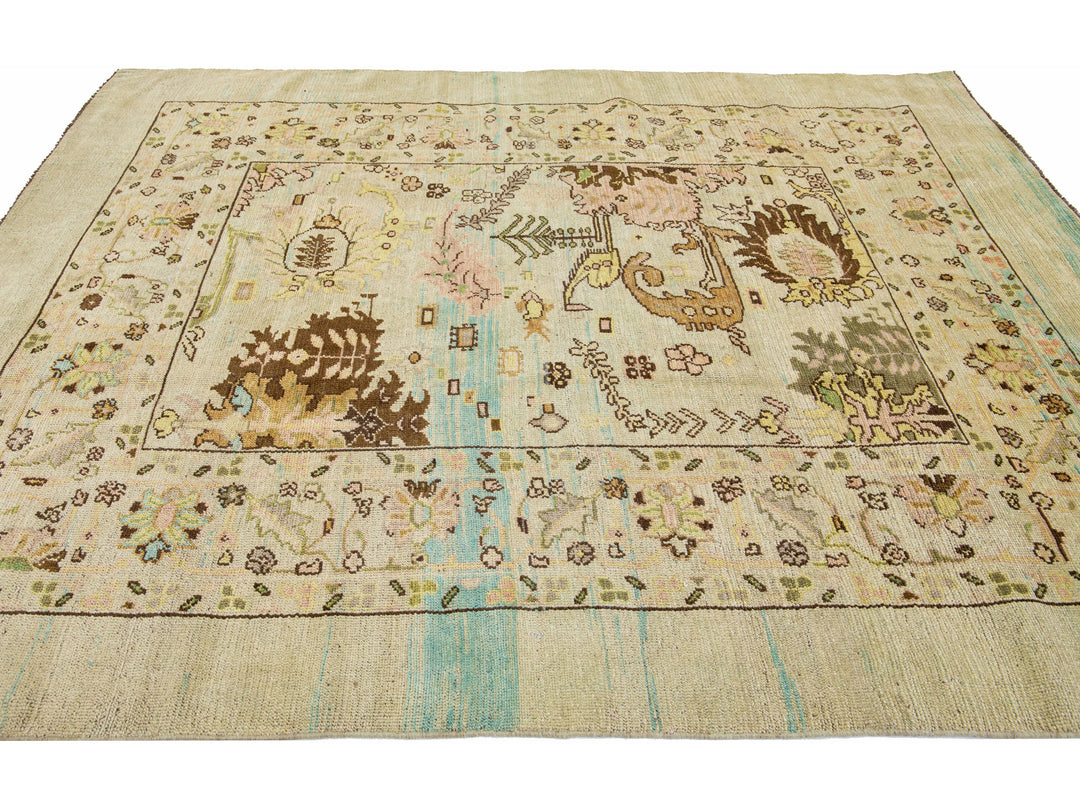 Transitional Revival Wool Rug 7 X 9