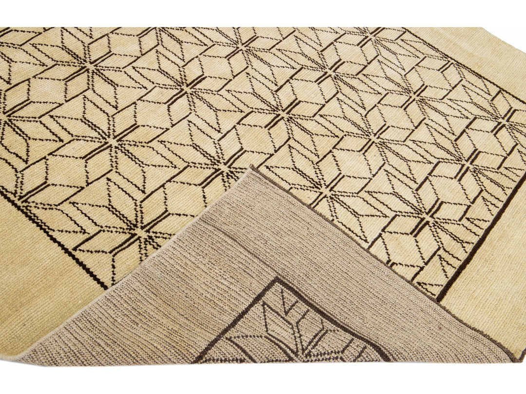 Modern Moroccan Wool Rug 7 X 9