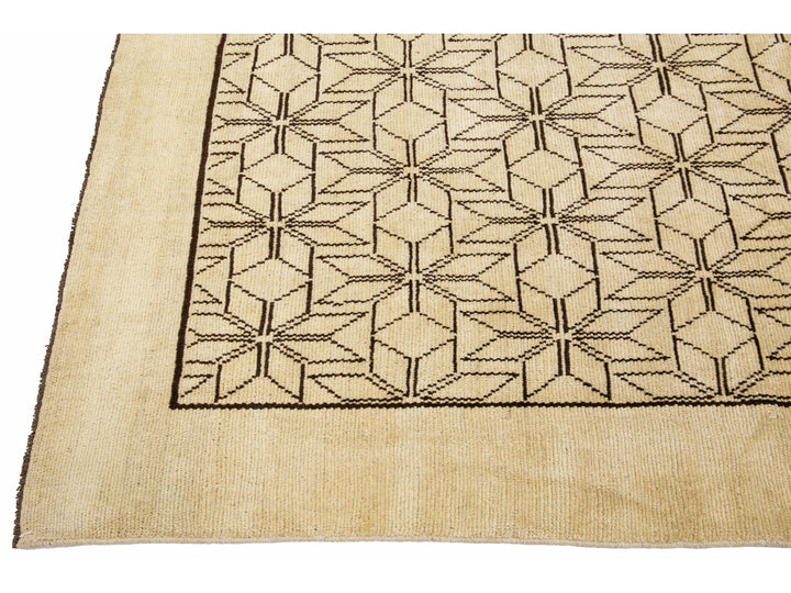 Modern Moroccan Wool Rug 7 X 9