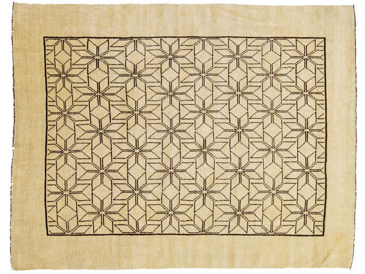 Modern Moroccan Wool Rug 7 X 9