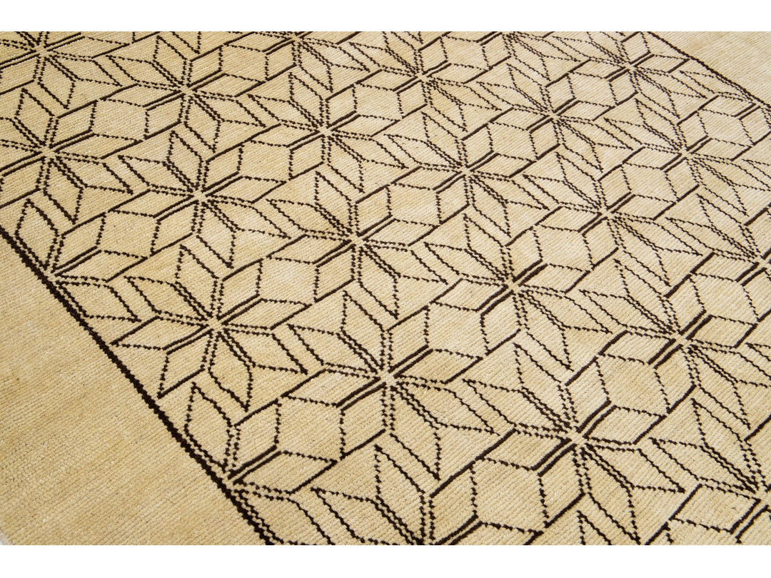 Modern Moroccan Wool Rug 7 X 9