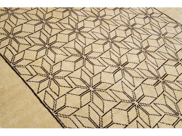 Modern Moroccan Wool Rug 7 X 9