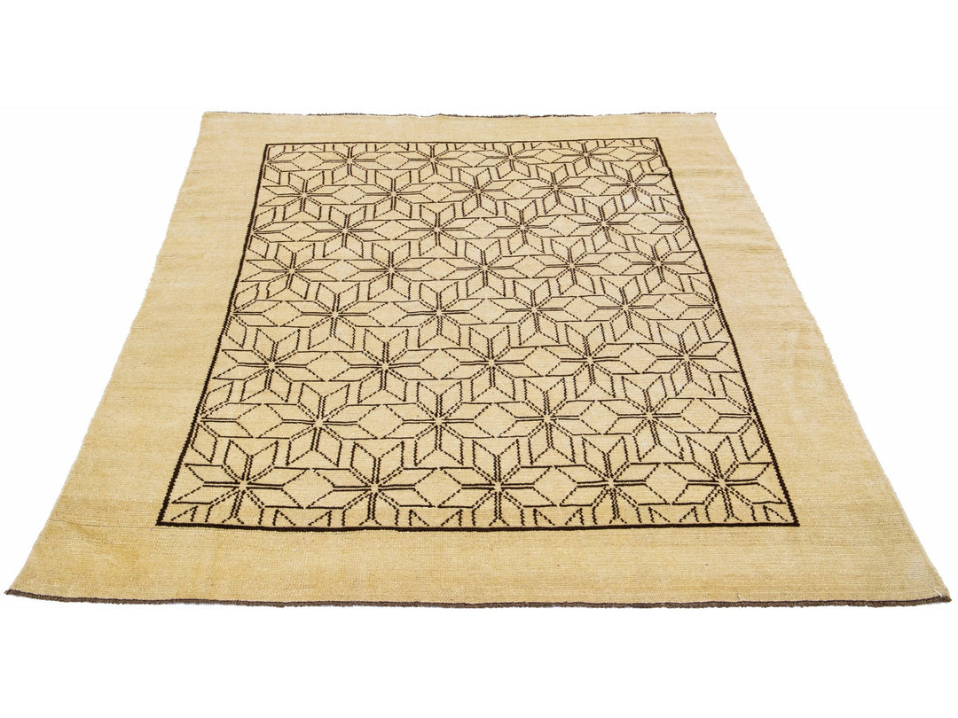 Modern Moroccan Wool Rug 7 X 9