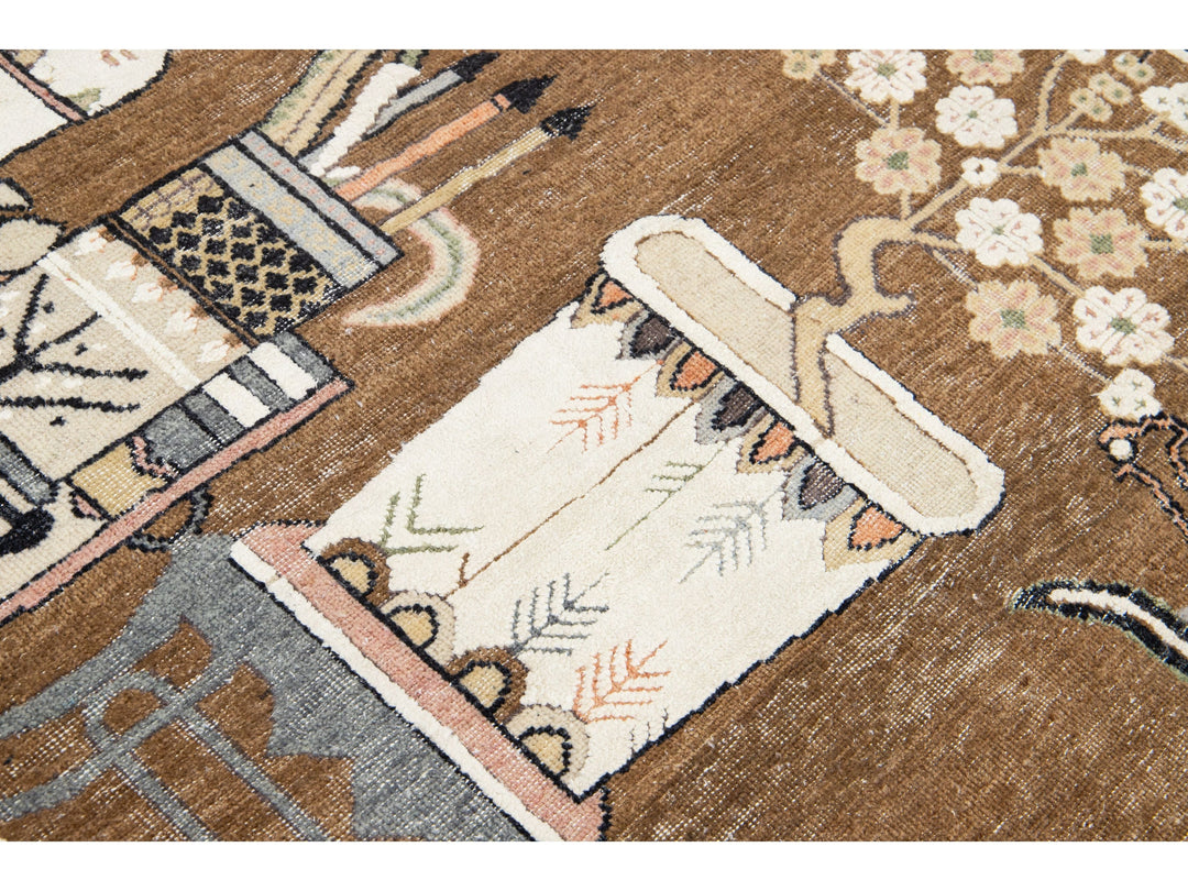Modern Samarkand Wool Rug 6 X 9