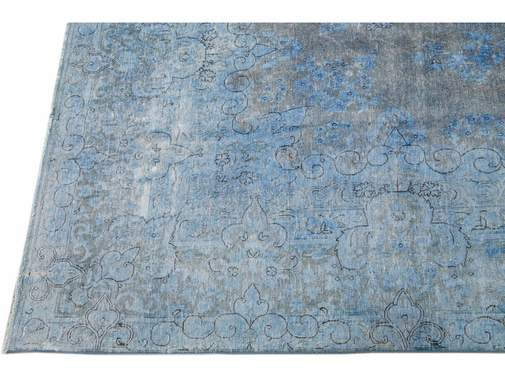 Vintage Overdyed Wool Rug 10 X 13