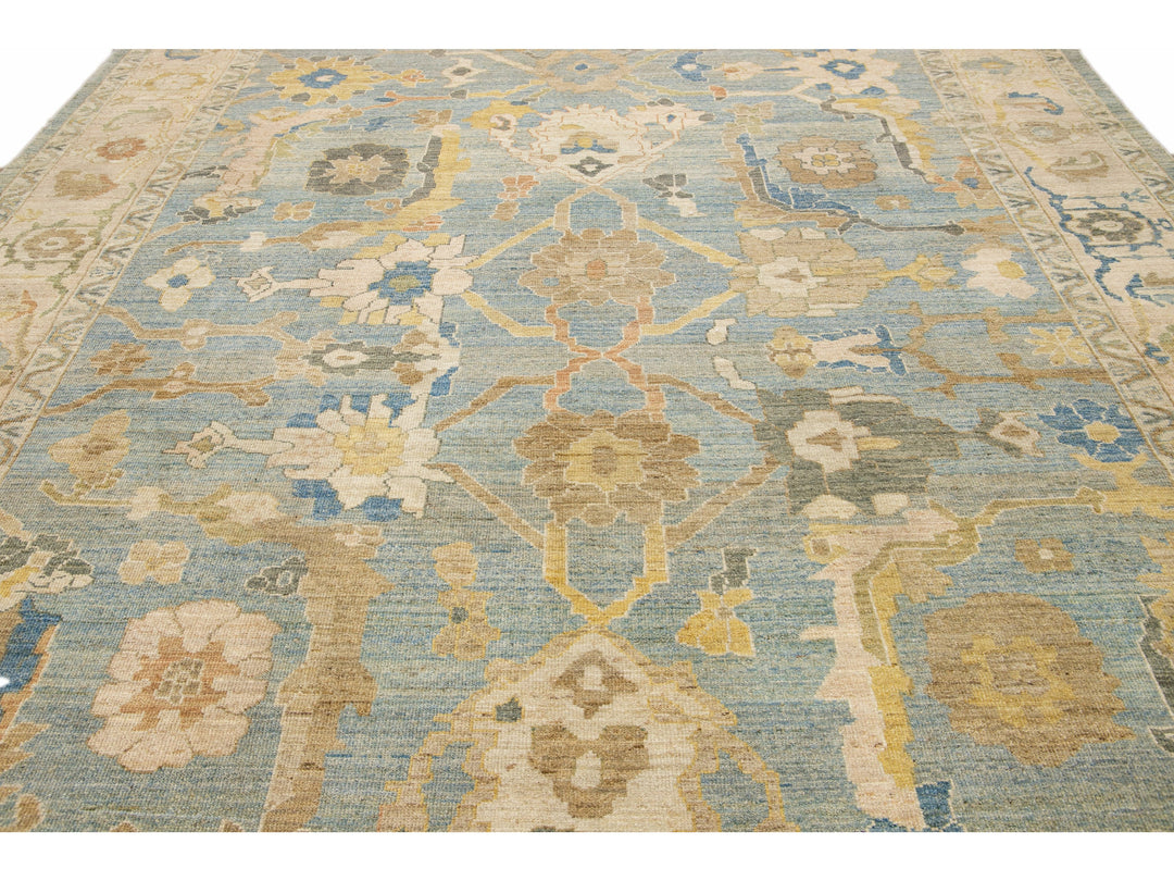 Modern Sultanabad Wool Rug 11 X 13