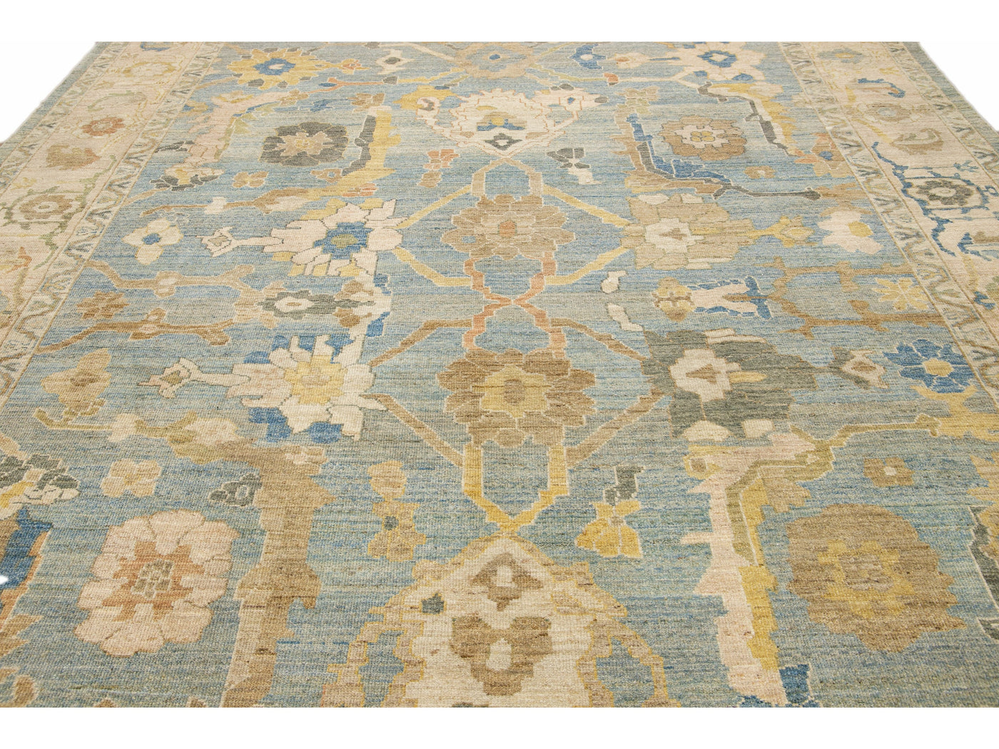 Modern Sultanabad Wool Rug 11 X 13