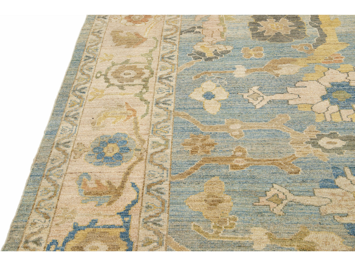 Modern Sultanabad Wool Rug 11 X 13