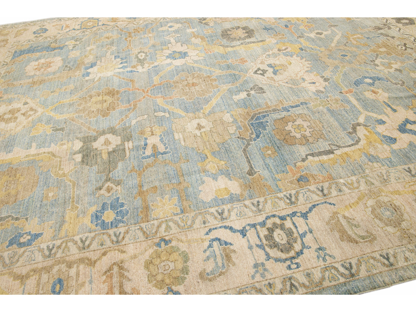 Modern Sultanabad Wool Rug 11 X 13