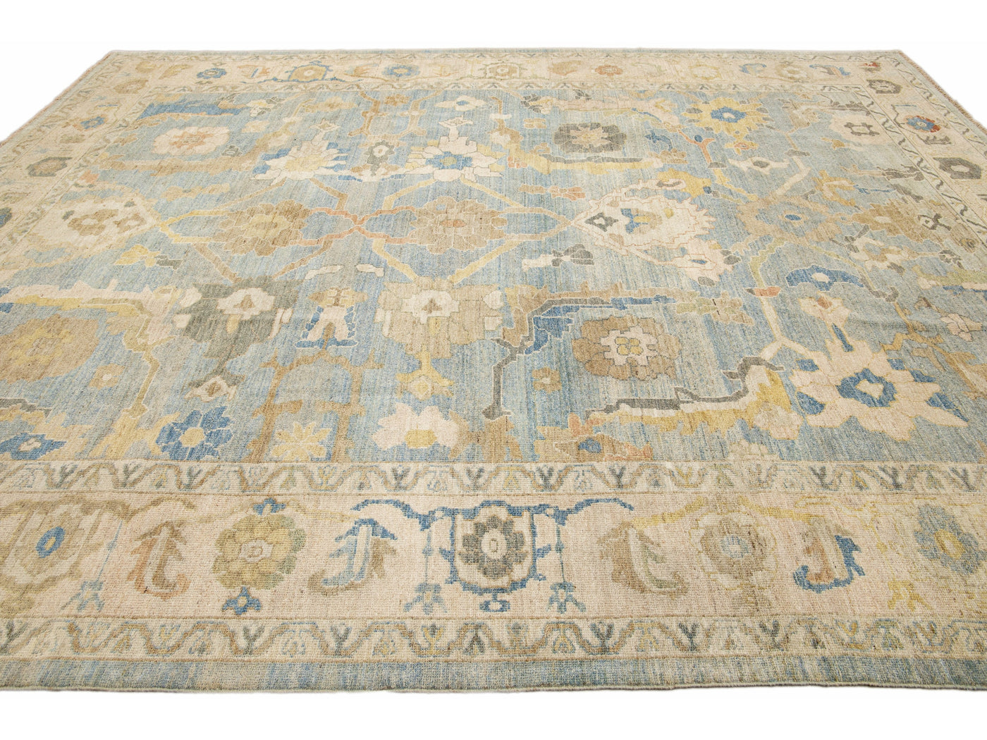 Modern Sultanabad Wool Rug 11 X 13