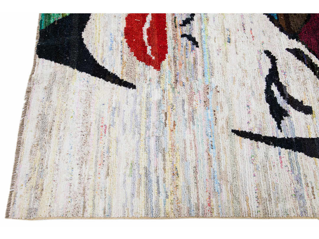 Modern Turkish Wool Rug 8 X 10