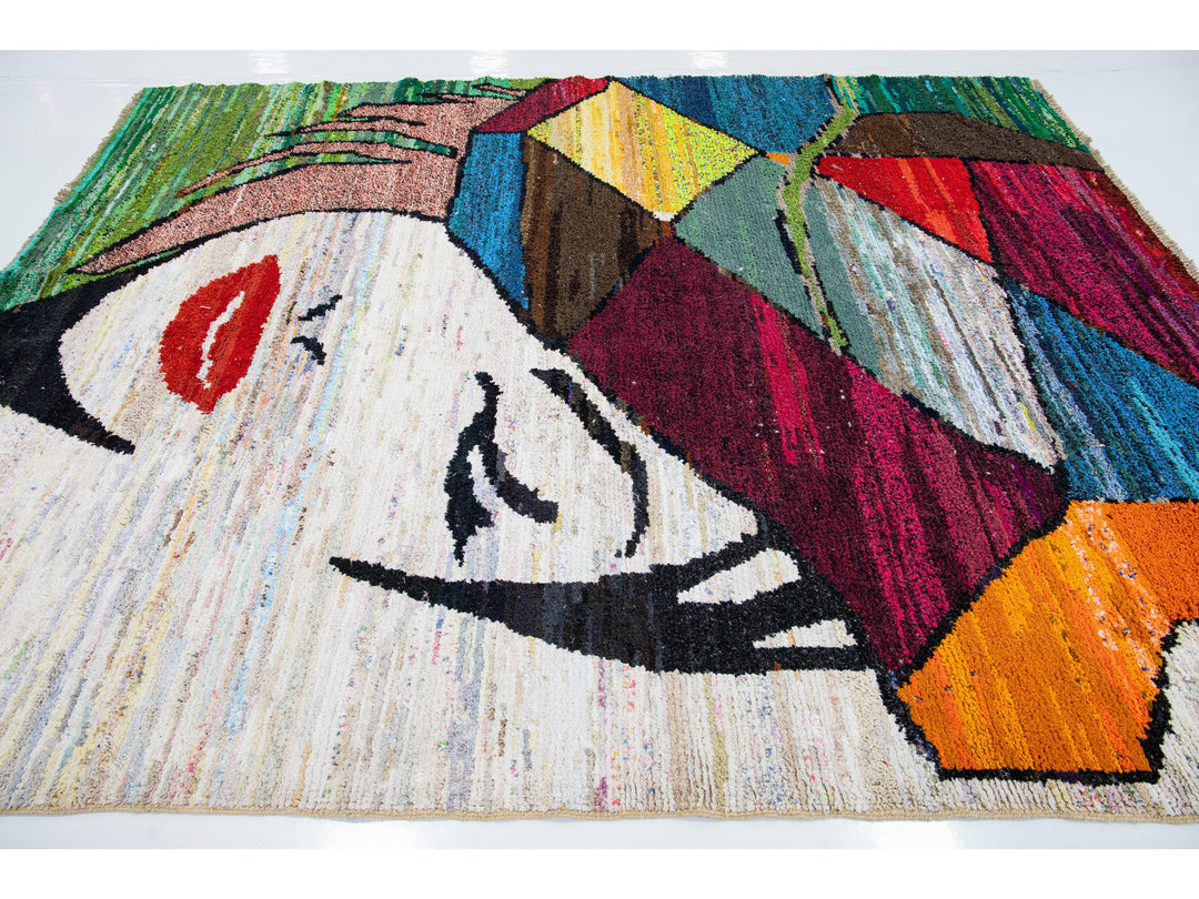 Modern Turkish Wool Rug 8 X 10