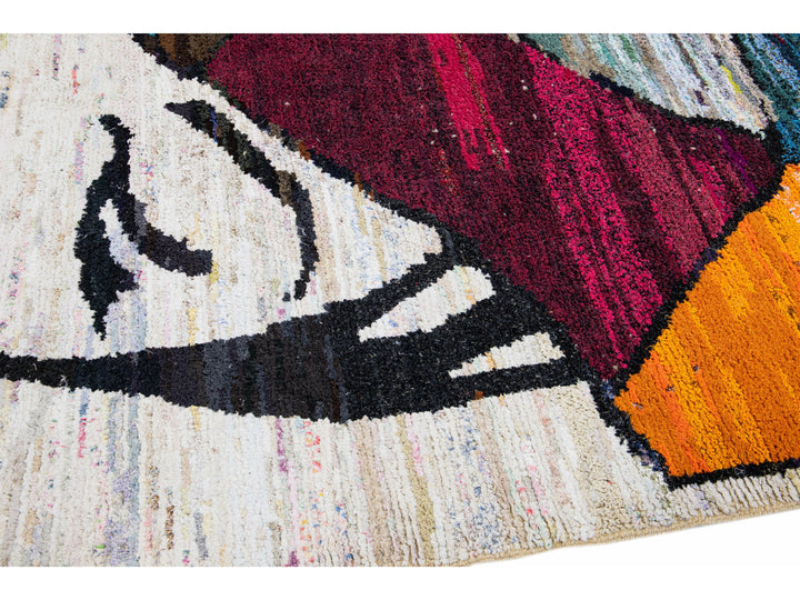 Modern Turkish Wool Rug 8 X 10