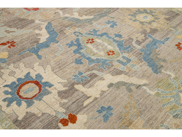 Modern Sultanabad Wool Rug 10 X 15
