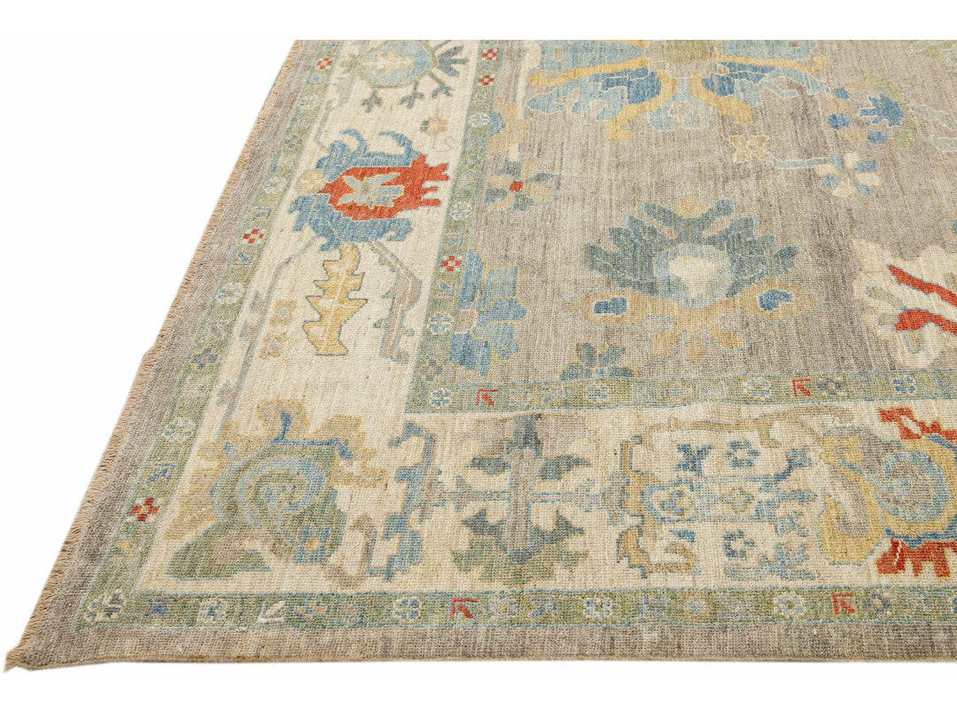 Modern Sultanabad Wool Rug 10 X 15