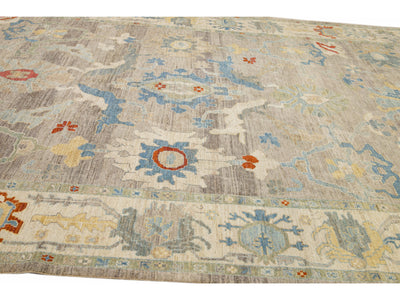 Modern Sultanabad Wool Rug 10 X 15