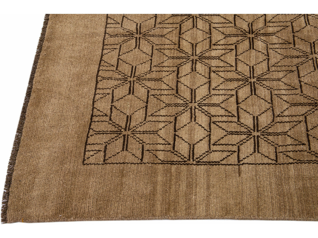 Modern Moroccan Wool Rug 7 X 10