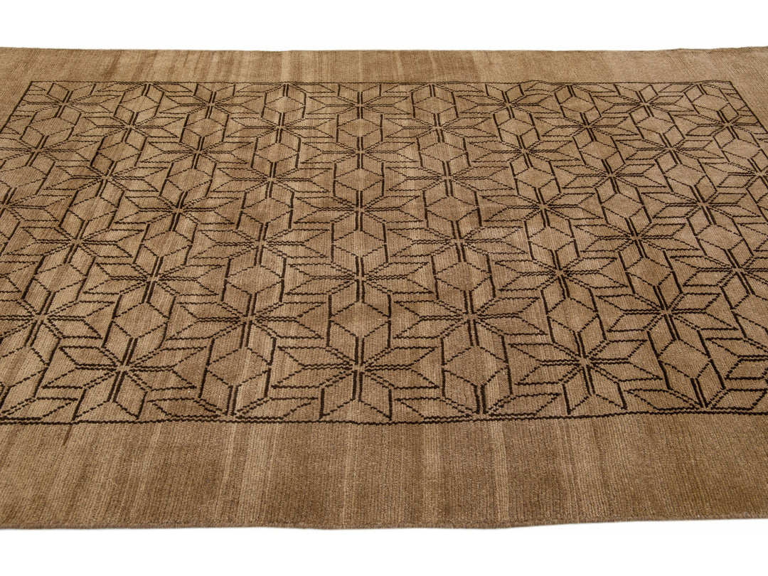 Modern Moroccan Wool Rug 7 X 10