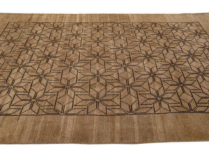 Modern Moroccan Wool Rug 7 X 10