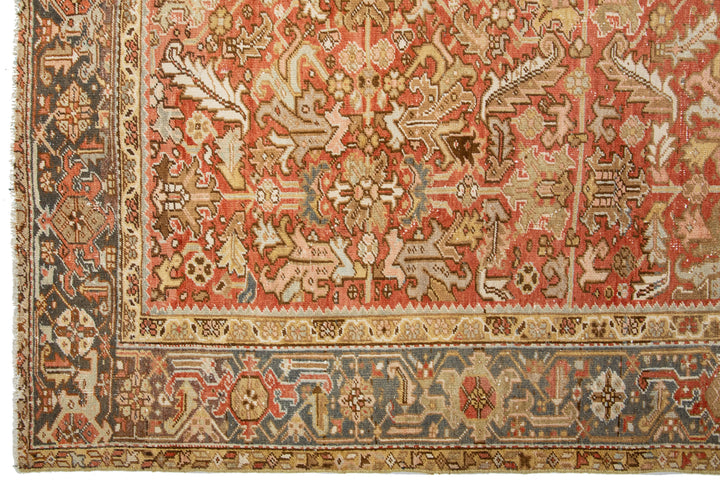 Antique Heriz Wool Rug 8 X 10