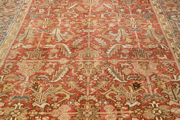 Antique Heriz Wool Rug 8 X 10