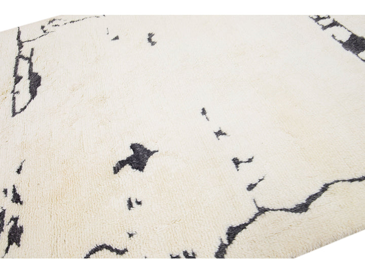 Modern Moroccan Wool Rug 8 X 10